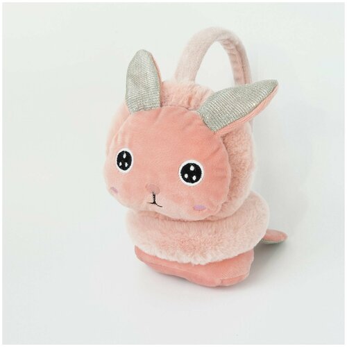 Наушники зимние утеплённые розовые с зайчиком 1 шт 40900₽