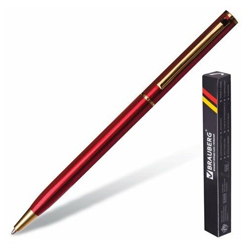 Ручка шариковая Brauberg Slim Burgundy 0,7 мм 141403 (3)