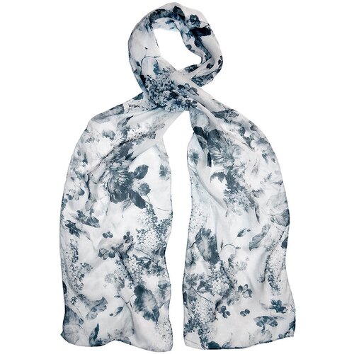 Шарф Vista,180х26 см, белый, серый шарф vista 175х45 см голубой серый