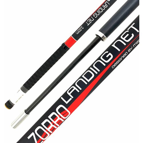 ручка для подсачека dayo landing net handle телескопическая карбон l 300 см Ручка для подсачека YIN TAI LANDING NET 280см