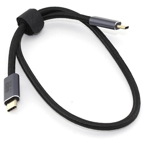 Кабель USB4 Type C на Type C Thunderbolt 3, PD 100W 0,5м thunderbolt 3 cable 1 5m 40gbps pd 100w usb4 thunderbolt 3 male cable 5k or dual 4k type c to type c cable for macbook pro