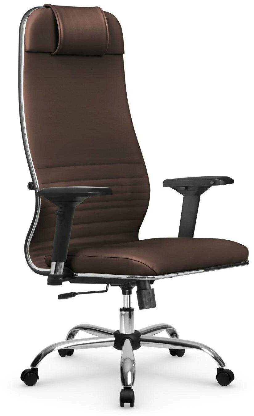 Компьютерное офисное кресло Metta L 1m 38К2/4D MPES, Топган (основание 17833), Темно-коричневое
