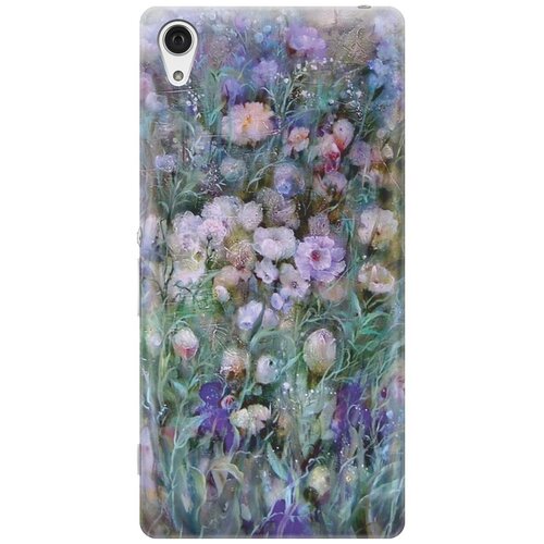 фото Re:pa накладка transparent для sony xperia z2 с принтом "сиреневое поле"