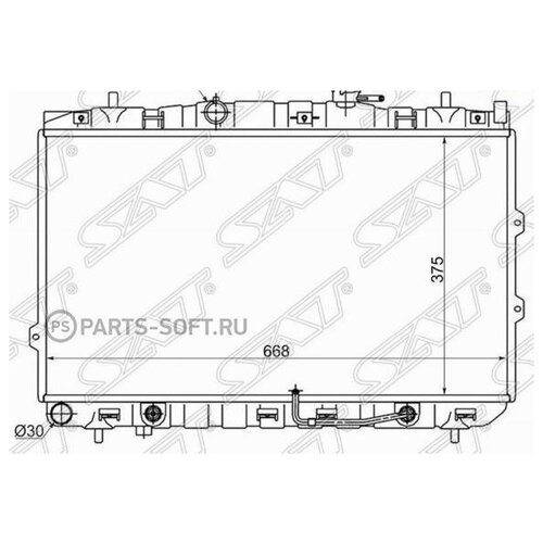 SAT KI0002 радиатор Cerato (Серато) / forte 1.6 / 2.0 04-09 ki0002