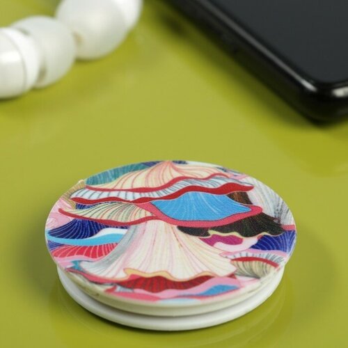 Держатель-подставка попсокет для телефона LuazON рисунок микс 209₽