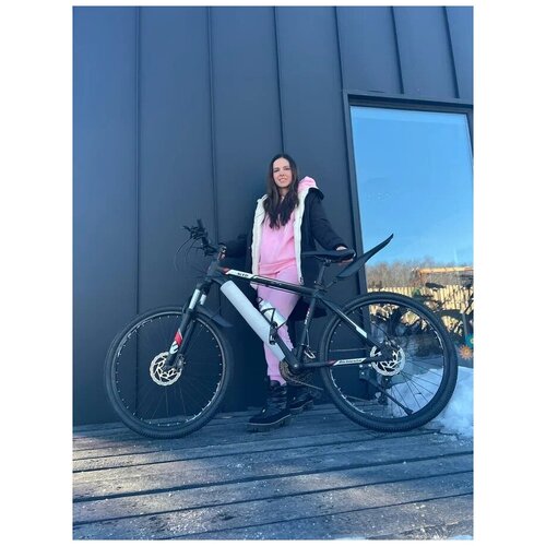 Велосипед алюминиевый горный Richiesto 27 диаметр колёс чёрно-зелёный подростковыйвзрослыйженскиймужской 1890000₽