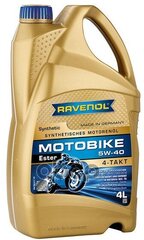 Масло Моторное Motobike 4-T Ester 5W-40 4Л (Синтетика) Ravenol арт. 1171102004