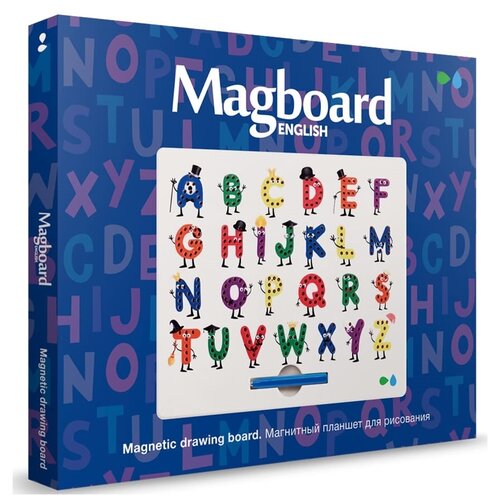 Обучающий набор Назад К Истокам Magboard Алфавит English синий