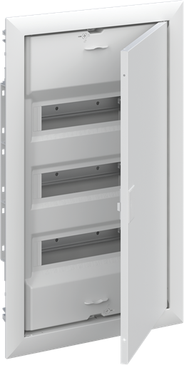 Шкаф в нишу ABB UK636Е3, 36 модулей с белой металлической дверцей