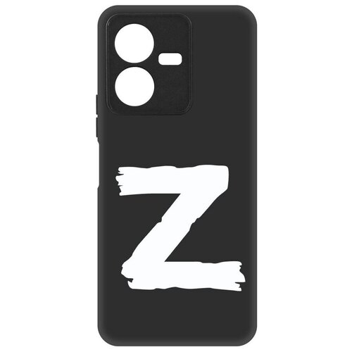 Чехол-накладка Krutoff Soft Case Z для Vivo Y22 черный чехол накладка krutoff soft case ночной город для vivo y22 черный