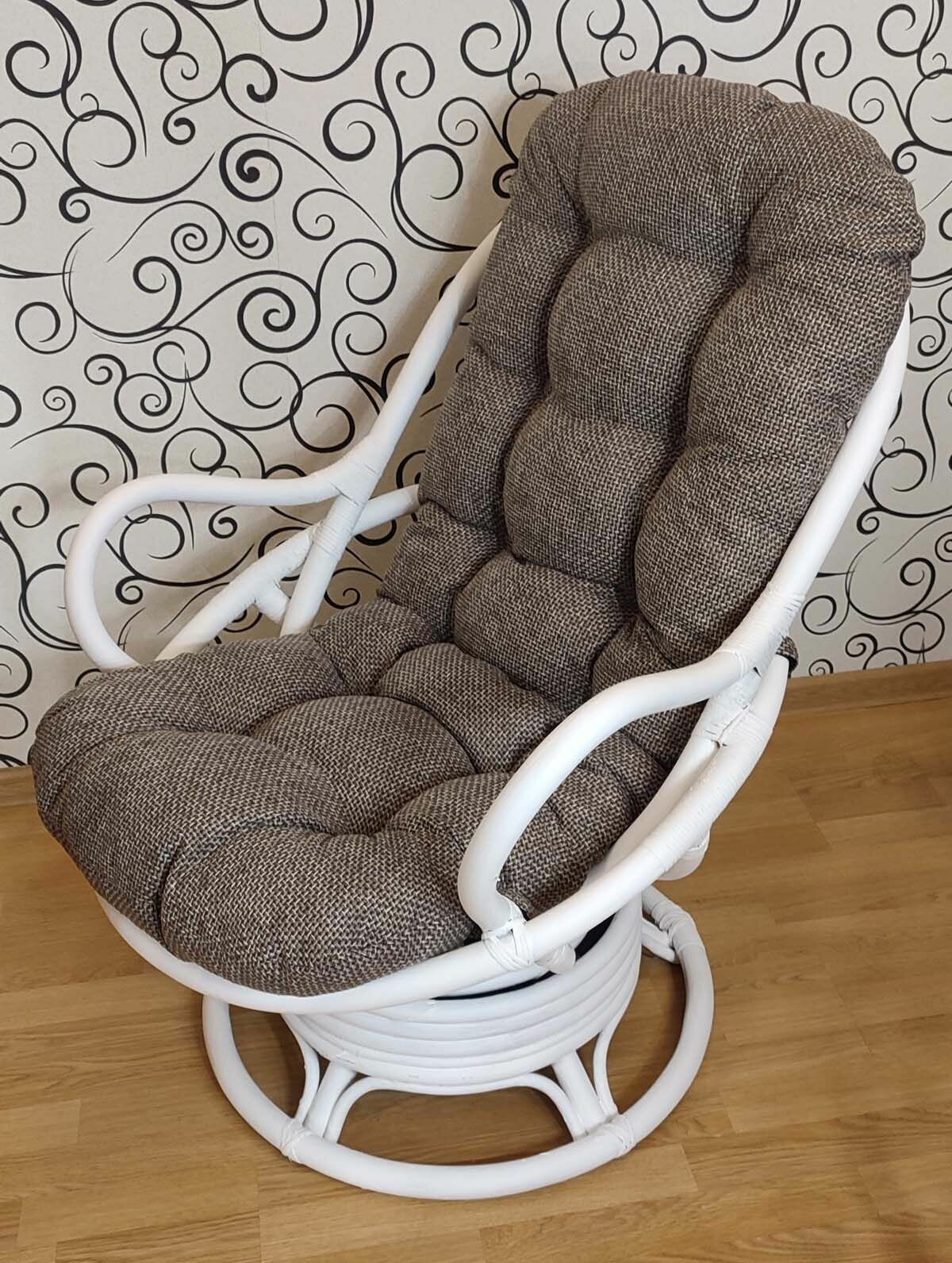 Подушка для вращающейся кресло-качалки из ротанга 130х56 см