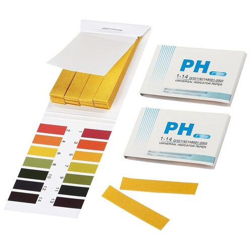 Индикаторная лакмусовая бумага (pH полоски 160 шт - 2 уп. по 80 шт)