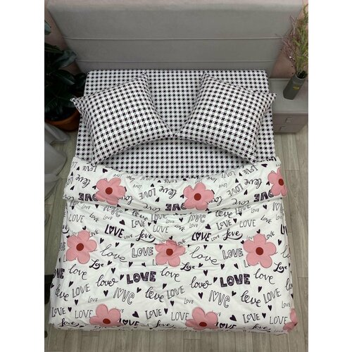 синий, розовый, белый