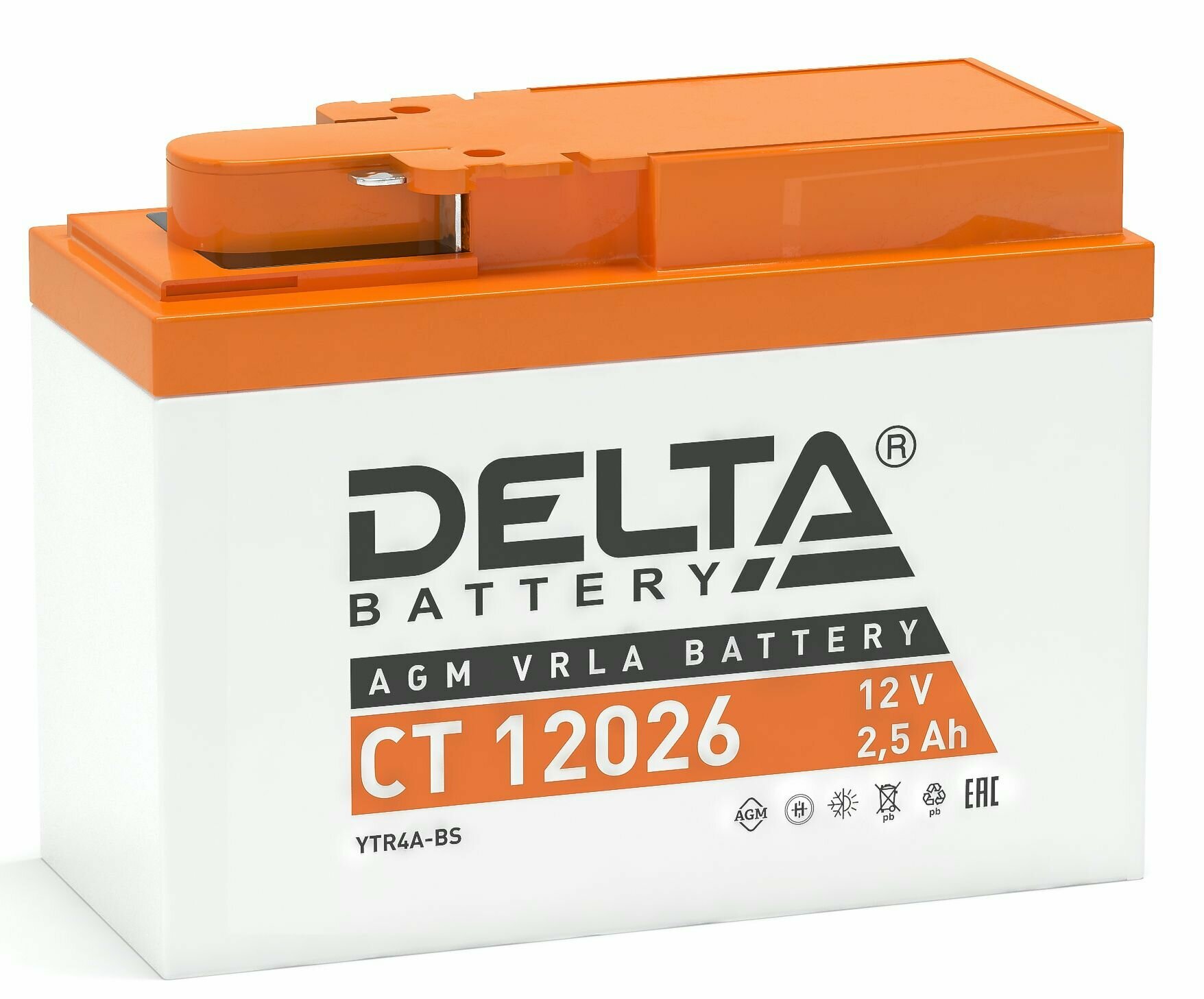 Delta CT 12026 Аккумуляторная батарея для мото техники (YTR4A-BS)