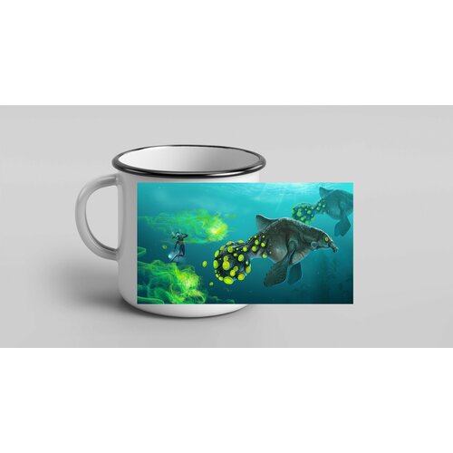 Кружка Mewni-Shop металлическая эмалированная Subnautica, Сабнатика - 0002