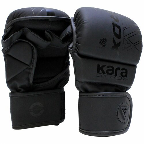 фото Перчатки mma rdx shooter plus f6 черные, l/xl