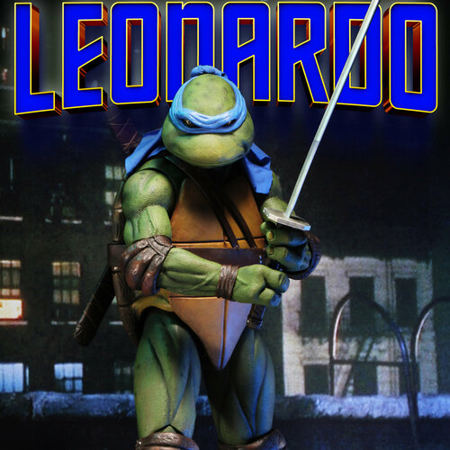 фото Экшен-фигурка teenage mutant ninja turtles / черепашка ниндзя леонардо 1990 г 18 см lawe