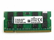 Оперативная память Kingston для ноутбука 2 Gb DDR2 800 Mhz SODIMM CL6 KVR800D2S6/2G