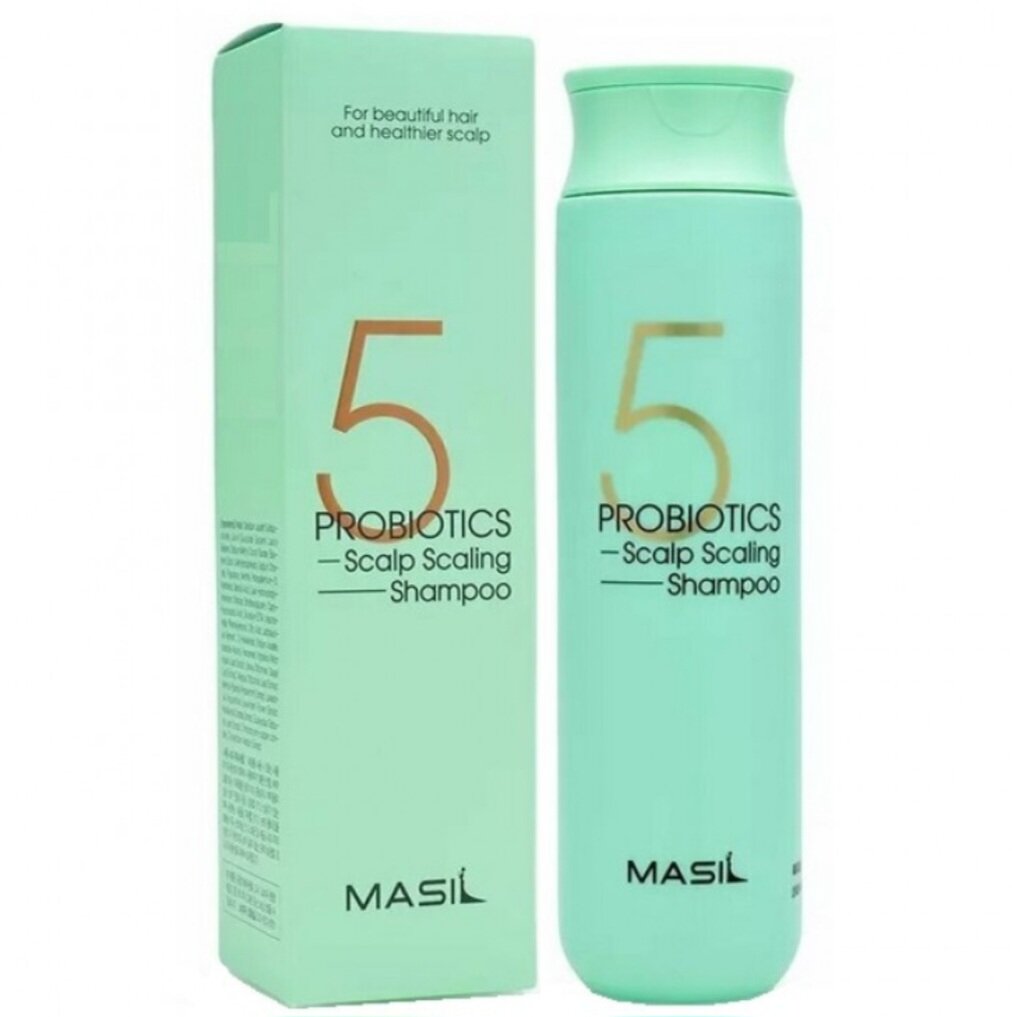 Глубокоочищающий шампунь для волос с пробиотиками Masil 5 Probiotics Scalp Scaling Shampoo, 300 мл