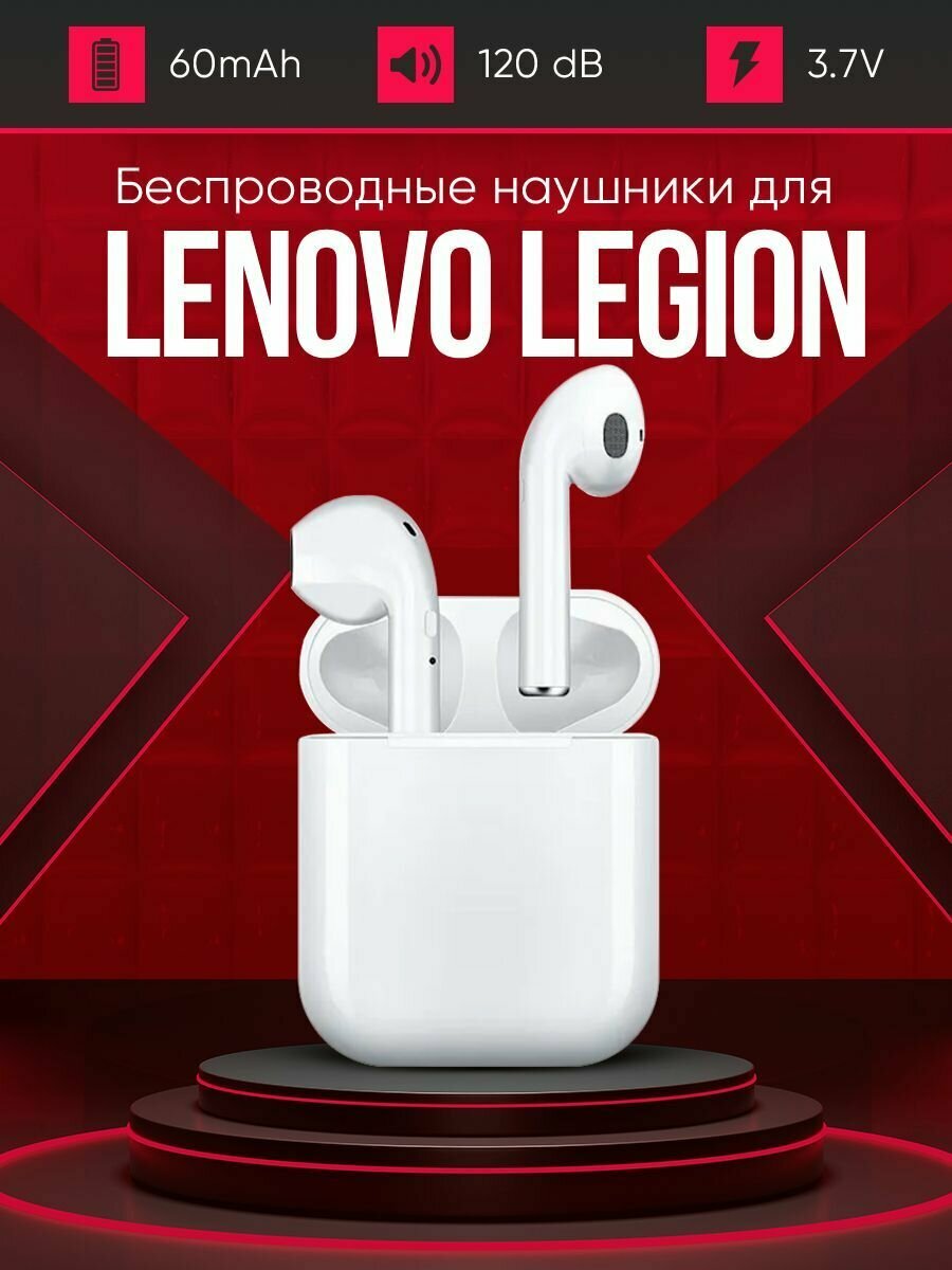 Беспроводные наушники для телефона Lenovo legion / Полностью совместимые наушники со смартфоном / i9S-TWS, 3.7V / 60mAh