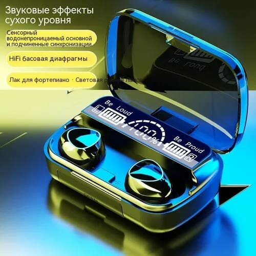 Беспроводные наушники M10 Newest с LED-Дисплеем / Bluetooth 5.1 TWS / Кейс-повербанк / PowerBank — фото 18