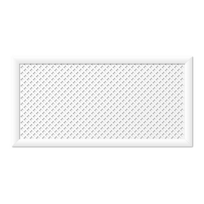 Экран для радиатора, Готико, белый, 120х60 см - фотография № 9