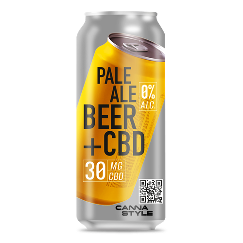 Безалкогольное пиво CannaStyle PALE ALE BEER+CBD (0,5л)