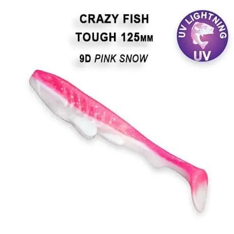 Силиконовая приманка мягкая съедобная Crazy Fish TOUGH 28" 70 мм 59-70-34d-6 5 шт