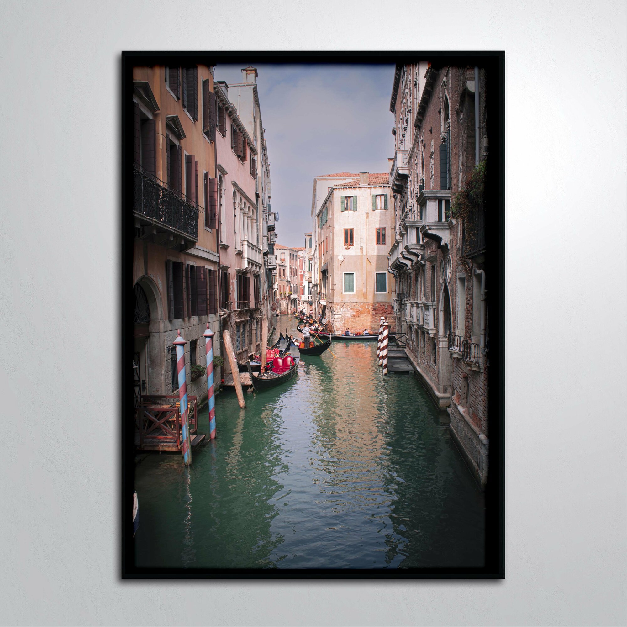 Постер без рамы/Постер для интерьера/Фотография Венеция Канал Лодка Venice (А2/420х594)