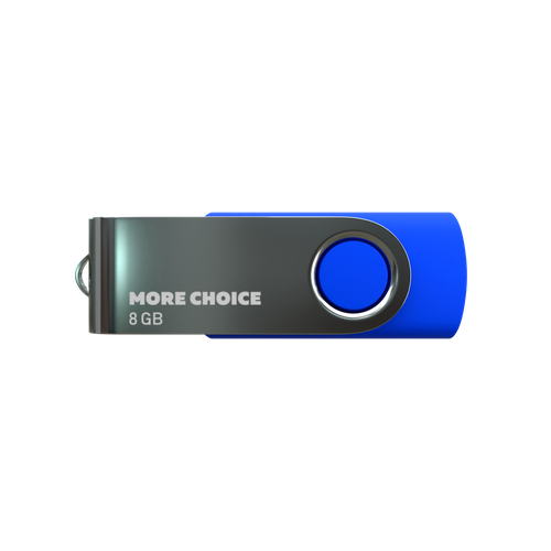 Флеш накопитель памяти USB 8Gb 2.0 More Choice MF8-4 Blue