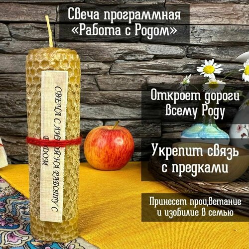 Свеча программная Работа с Родом от Алёны Полынь