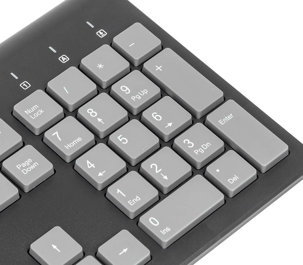 Клавиатура OKLICK 480M Multimedia Keyboard Black-Grey USB