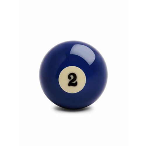 Шар для бильярда №2 38 мм бильярдный шар, синий