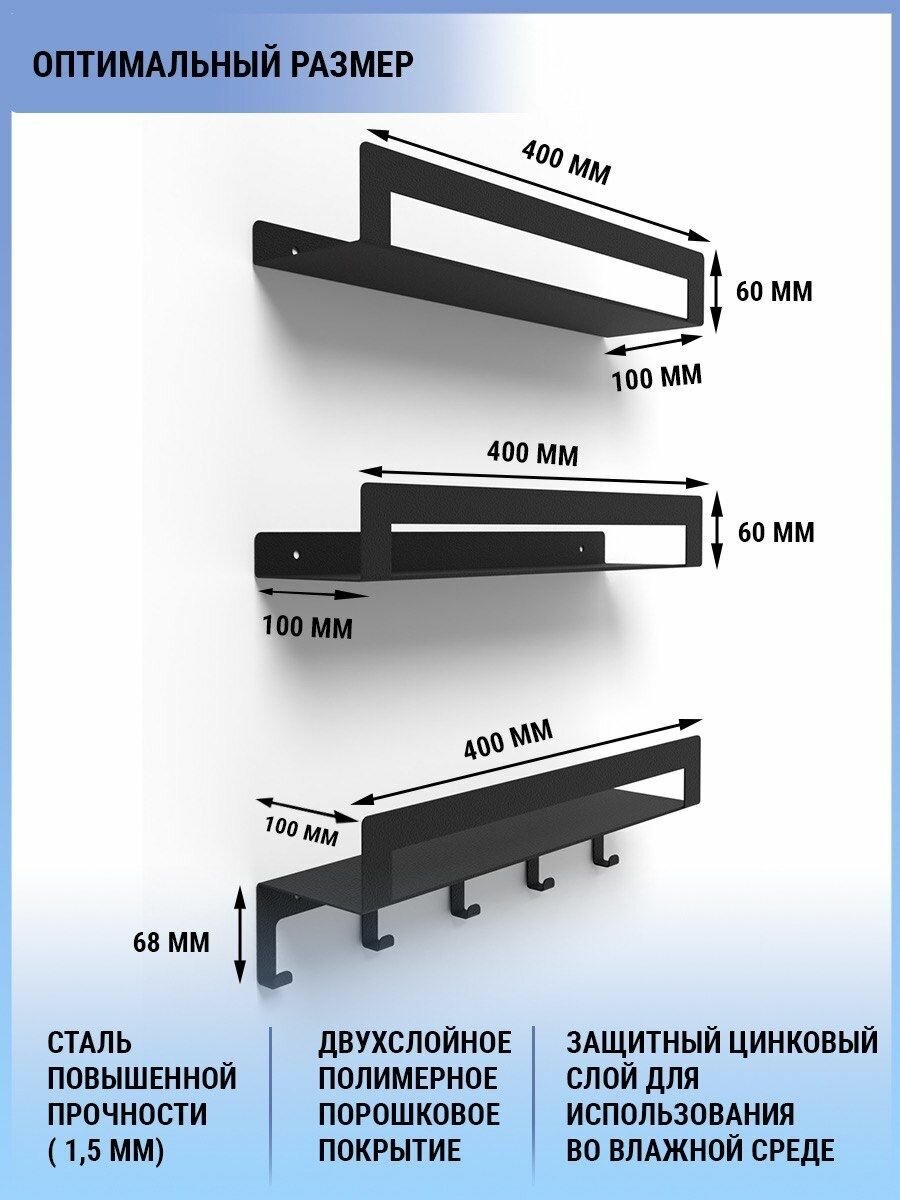 Полка для ванной