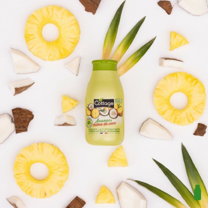 Гель Cottage (Коттедж) для душа бодрящий&пена для ванн ананас&кокос 750мл GROUPE PANTHER S.A. - фото №9