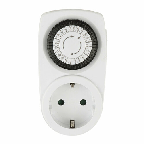 Таймер механический с розеткой Uniel UST-M10 WHITE 588₽