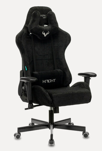 Изображение товара Кресло игровое компьютерное Zombie VIKING KNIGHT LT20 черный, с подголовником, крестовина металл