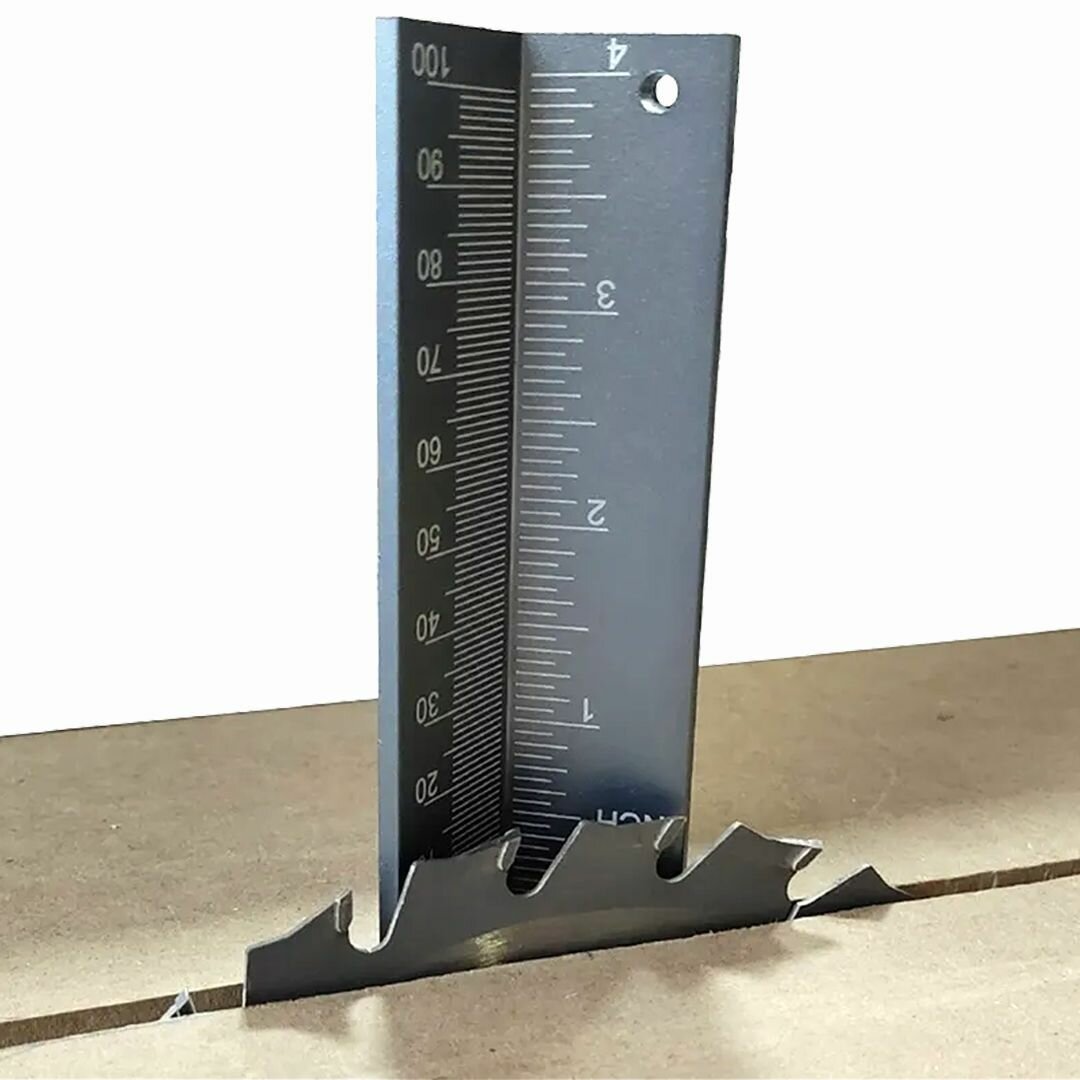 Линейка для стопорных колец и вылета фрезы — фото 1