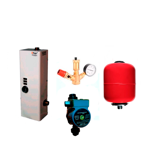 Электрический котел Ресурс ЭВПМ 6 кВт насос 254 Группа безопасности Бак 8 литров 14509₽