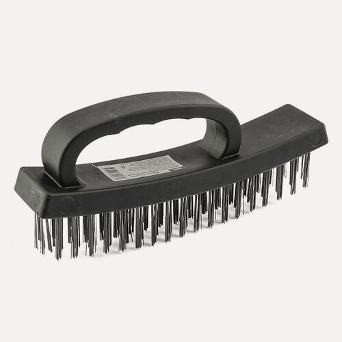 Изображение товара Щетка металлическая ручная `PRAKTISCHE TOOLS`, закаленная проволока, пластиковая с рукояткой