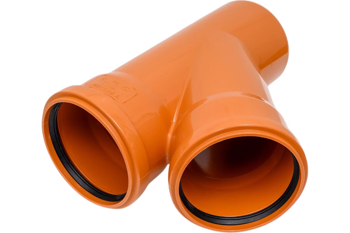Тройник канализ. наружный D110х110х45 (ProAqua) ПРОЧНЫЙ ПЛАСТИК.