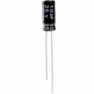 Электролитический конденсатор 10 UF 25V 105*C 5*11 / Комплект из 10 шт / JWCO