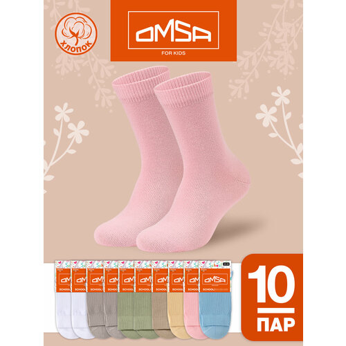 фото Носки omsa 10 пар, размер 27/30, , мультиколор