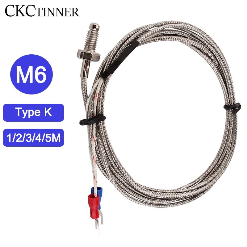 Термодатчик CKCTINNER тип K 1 метр M6 Type E 1M