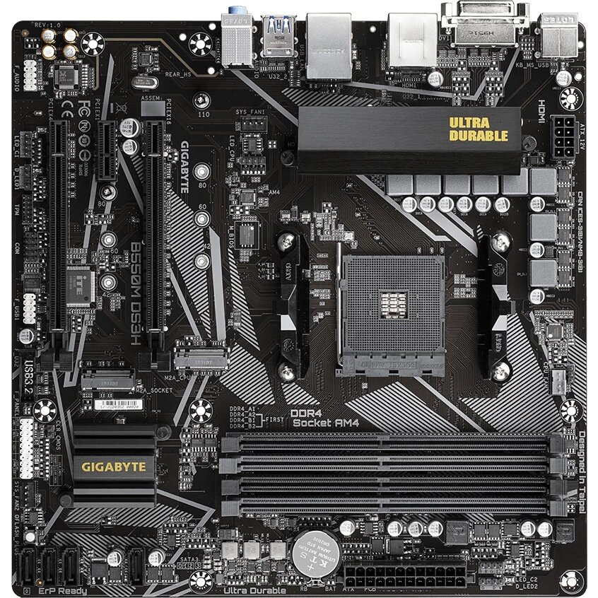 Материнская плата Gigabyte (B550M DS3H (rev. 1.0/1.1/1.2/1.3))