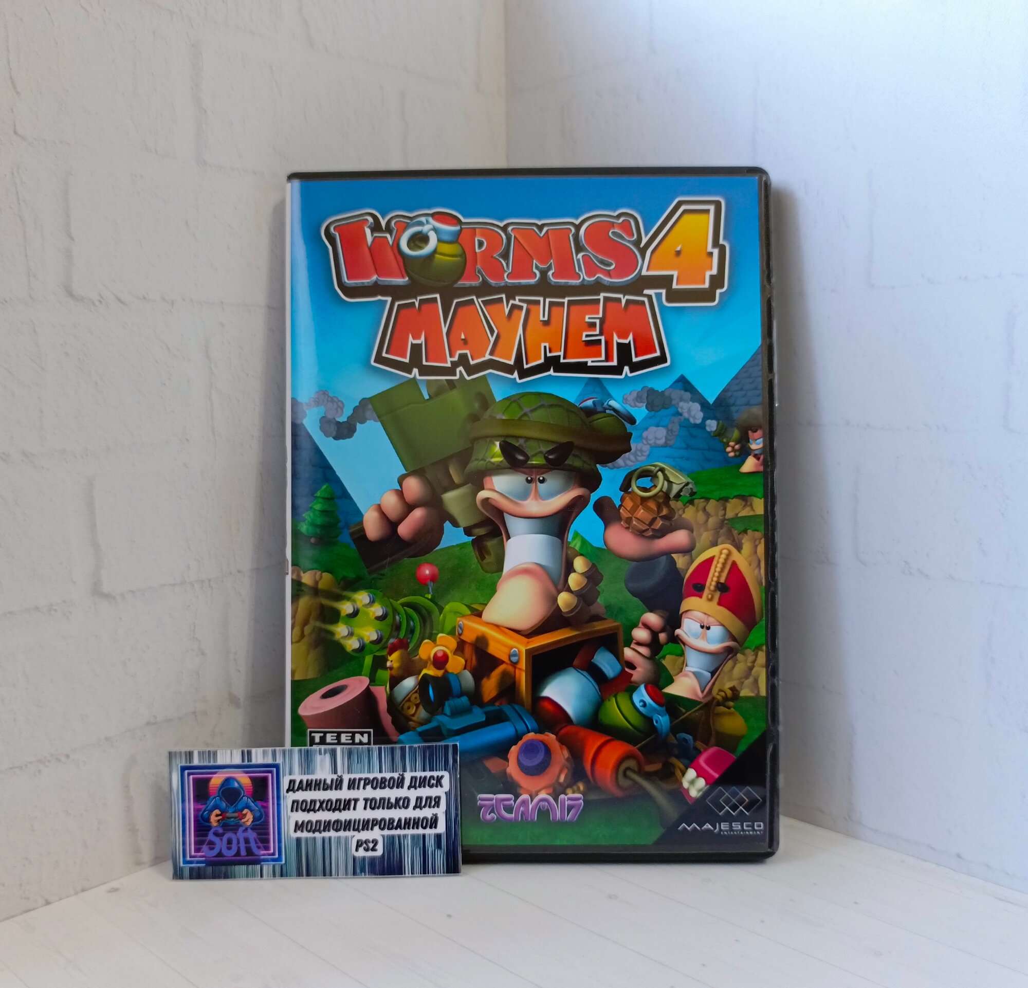 Игра Worms 4: Mayhem для PlayStation 2 (PS2)