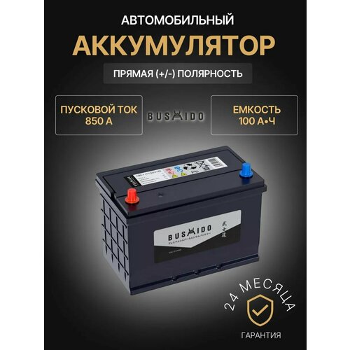 Аккумулятор автомобильный Bushido SJ 115D31R 12В 100Ач 850А Прямая полярность 13833₽