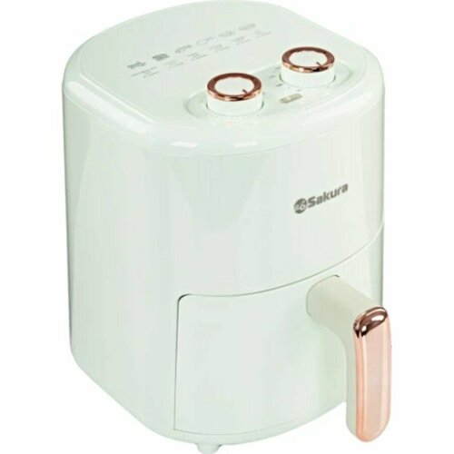 Аэрогриль мультипечь Sakura SA-7677W 1200 Вт белый чаша с антипригарным покрытием 4 л 5852₽