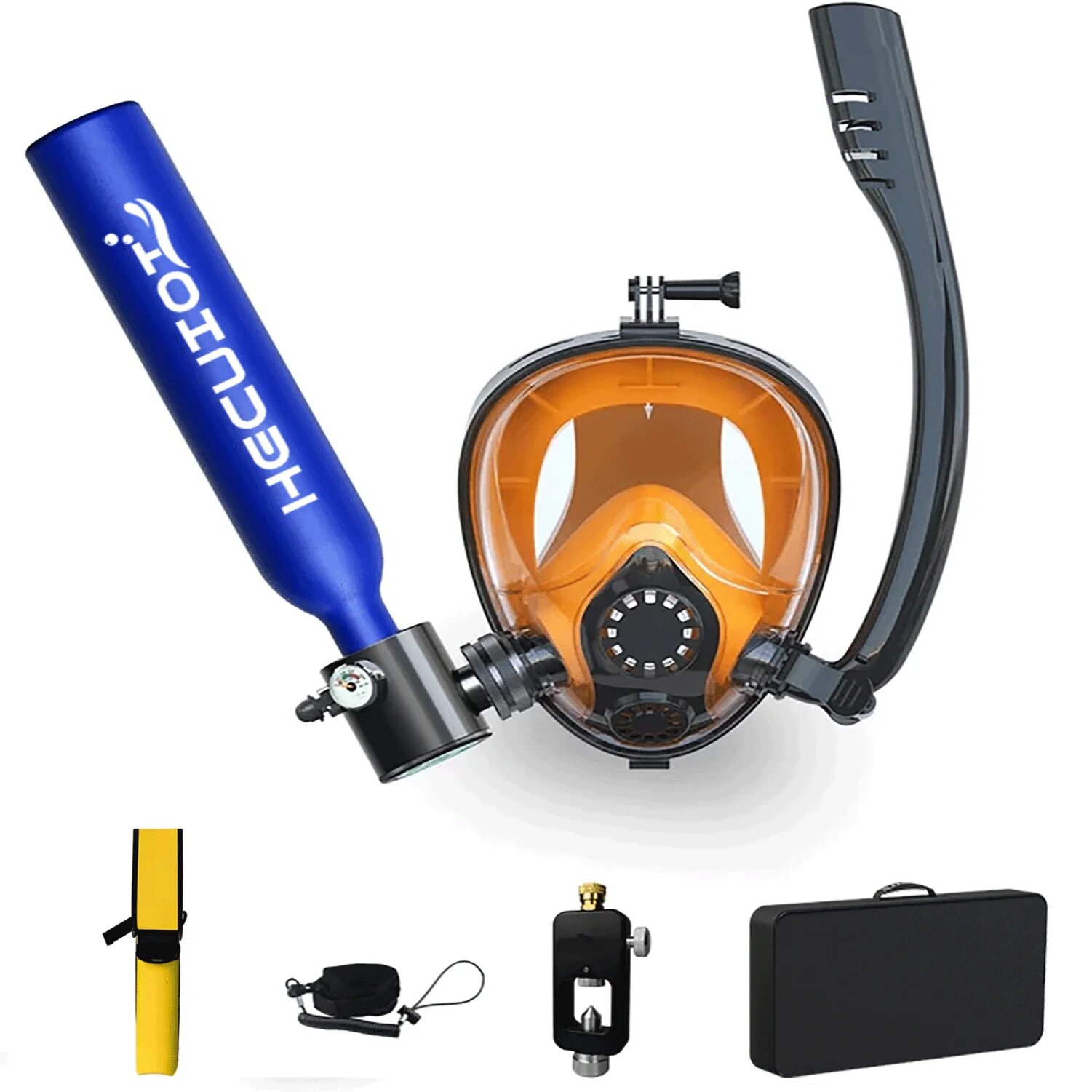 QDWETS Мини-баллон для дайвинга 05 л 3000-P-L