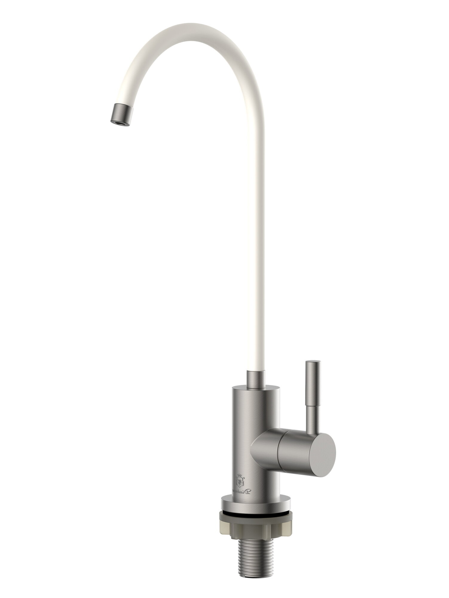 Кран для фильтрованной воды Diadonna, нержавеющая сталь, сатиновый, поворотный излив — фото 1